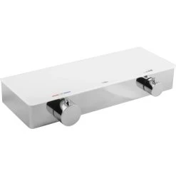 Baliv Thermostat-Duscharmatur DU-2070 Weiß Verchromt