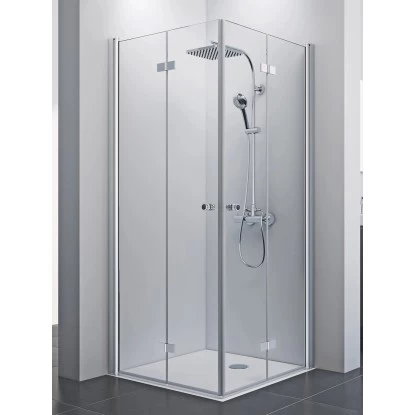 Breuer Eckeinstieg Drehfalttür Elana 8 Silber Matt Klarglas 90 X 90 Cm 3 Breuer Eckeinstieg Drehfalttür Elana 8 Silber Matt Klarglas 90 X 90 Cm