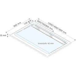 Schulte Duschwanne Mit Rinne Rechteck 90 Cm X 140 Cm -Duschwelt Verkauf 32020 2053 4060991010972 5