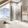 Schulte Eckeinstieg Mit Drehfalttür Garant Echtglas Chrom-Optik 90 Cm X 90 Cm -Duschwelt Verkauf 32020 2053 4060991033902 1