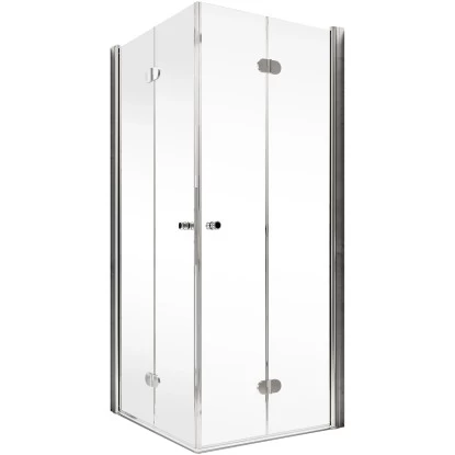 Schulte Eckeinstieg Mit Drehfalttür Garant Echtglas Chrom-Optik 90 Cm X 90 Cm 4 Schulte Eckeinstieg Mit Drehfalttür Garant Echtglas Chrom-Optik 90 Cm X 90 Cm – Bild 2