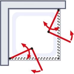 Schulte Eckeinstieg Mit Drehfalttür Garant Echtglas Chrom-Optik 90 Cm X 90 Cm 13 Schulte Eckeinstieg Mit Drehfalttür Garant Echtglas Chrom-Optik 90 Cm X 90 Cm -Duschwelt Verkauf 32020 2053 4060991033902 6