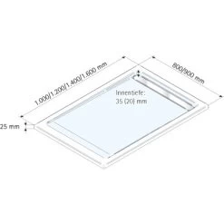 Schulte ExpressPlus Duschwanne Mit Rinne Extraflach 90x100cm -Duschwelt Verkauf 32020 2053 4060991037160 5