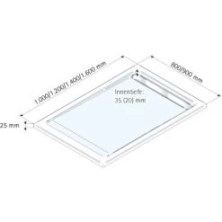 Schulte ExpressPlus Duschwanne Mit Rinne Chromoptik Extraflach 90 X 120 Cm -Duschwelt Verkauf 32020 2053 4060991037184 5
