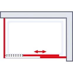 Schulte ExpressPlus Schiebetür MasterClass Mit Seitenwand Chromoptik 90x140cm -Duschwelt Verkauf 32020 2053 4060991038501 6