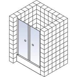 Schulte ExpressPlus Pendeltür Garant Alu-Natur Klar Hell 100x200cm -Duschwelt Verkauf 32020 2053 4060991038624 5