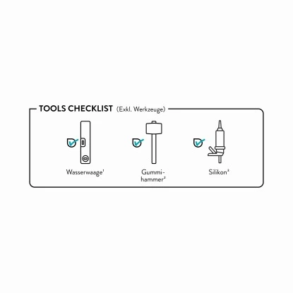 Baliv Duschwanne DW-90.110E Acryl In Steinoptik 90 Cm X 90 Cm Weiß 7 Baliv Duschwanne DW-90.110E Acryl In Steinoptik 90 Cm X 90 Cm Weiß – Bild 5