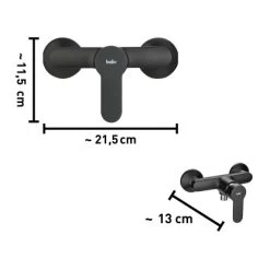 Baliv Duscharmatur DU-5891 Schwarz-Matt -Duschwelt Verkauf 4007874206718 40