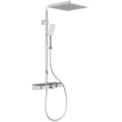 Schütte Überkopf-Brauseset Ocean Mit Thermostat-Ablage Chrom-Anthrazit