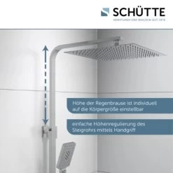 Schütte Überkopf-Brauseset Ocean Mit Thermostat-Ablage Chrom-Anthrazit -Duschwelt Verkauf 4008431605319 2759 7