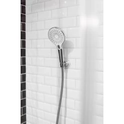 Wenko Duschkopfhalter 360° Befestigen Ohne Bohren Ø 8 X 7,5 Cm Chrom -Duschwelt Verkauf 4008838388181 1068 AB 04