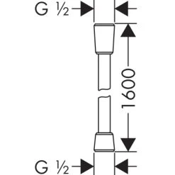 Hansgrohe Brauseschlauch Comfortflex 160 Cm Chrom -Duschwelt Verkauf 4011097796062 2744 2