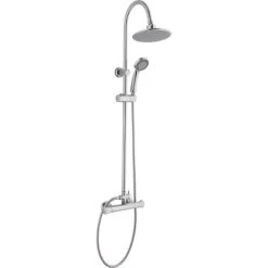 Überkopfbrause-Set 4-teilig Chrom