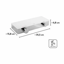 Baliv Thermostat-Duscharmatur DU-2070 Weiß Verchromt -Duschwelt Verkauf 4048122122213 VM01 281021