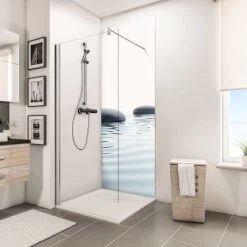 Schulte DecoDesign Duschrückwand "Zen Steine & Wasser" 210 X 90 Cm