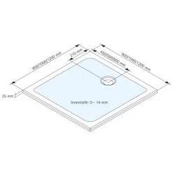 Schulte Duschwanne Quadrat Alpinweiß Inkl. Füße & Ablauf 120 X 120cm 7 Schulte Duschwanne Quadrat Alpinweiß Inkl. Füße & Ablauf 120 X 120cm -Duschwelt Verkauf 4060991011399 2053 3