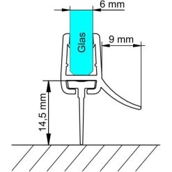 Schulte Wasserabweisprofile Gebogen Für MasterClass Und Garant -Duschwelt Verkauf 4060991014925 2053 6