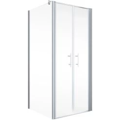 Schulte Pendeltür Alexa Style 2.0 Alu-Natur Glas Klar Hell 90x90x92 Cm -Duschwelt Verkauf 4060991018725 2053 2