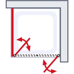 Schulte Pendeltür Alexa Style 2.0 Alu-Natur Glas Klar Hell 90x90x92 Cm -Duschwelt Verkauf 4060991018725 2053 6