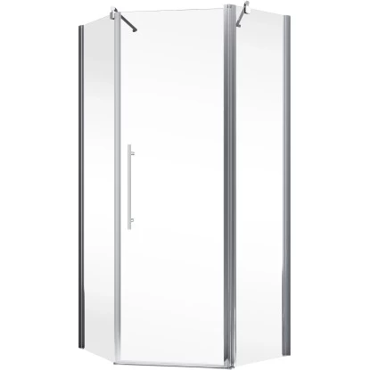 Schulte Fünfeckdusche Mit Drehtür Alexa Style 2.0 Chromoptik BxHxT 90x90x192 Cm 4 Schulte Fünfeckdusche Mit Drehtür Alexa Style 2.0 Chromoptik BxHxT 90x90x192 Cm – Bild 2