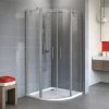 Schulte Runddusche Alexa Style 2.0 Echtglas 4-tlg. Alu-Natur 90 Cm X 90 Cm -Duschwelt Verkauf 4060991019685 2053 1