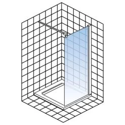 Schulte Alexa Style 2.0 Duschwand Walk In 100 X 190 Cm -Duschwelt Verkauf 4060991020186 6