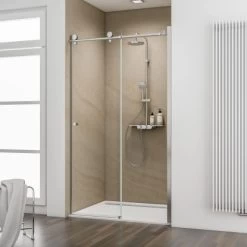 Schulte Schiebetür Mit Festelement Rechts In Nische MasterClass BxH 160 X 200 Cm