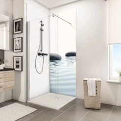 Schulte ExpressPlus Duschrückwand DecoDesign "Zen Steine & Wasser" 210 X 90 Cm -Duschwelt Verkauf 4060991036668 2053 7