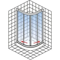 Schulte ExpressPlus Runddusche Kristall/Trend Inkl. Duschwanne 80x80cm 14 Schulte ExpressPlus Runddusche Kristall/Trend Inkl. Duschwanne 80x80cm -Duschwelt Verkauf 4060991038143 2053 5