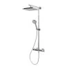 Schulte ExpressPlus Duschsystem Rain Mit Thermostat Verchromt Duschkopf Eckig -Duschwelt Verkauf 4060991038907 2053 2