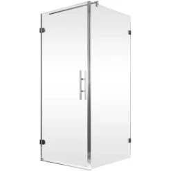 Schulte Drehtür Davita Inkl. Seitenwand Mit Stabgriff Echtglas Chrom -Duschwelt Verkauf 4060991044861 2053 2