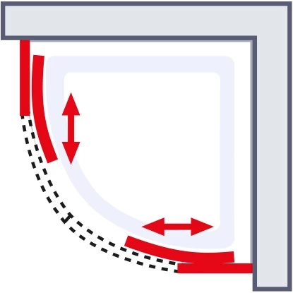 Schulte Runddusche II Kristall/Trend Aluminiumprofilen BxTxH 80 X 80 X 185 Cm 5 Schulte Runddusche II Kristall/Trend Aluminiumprofilen BxTxH 80 X 80 X 185 Cm – Bild 3