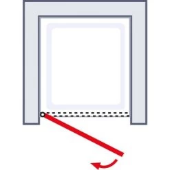 Schulte ExpressPlus Drehtür In Nische Garant Alu Natur Links 200x80cm -Duschwelt Verkauf 4060991056048 2053 6