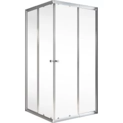 Schulte Eckeinstieg 4-teilig Sunny 80 Cm - 90 Cm X 180 Cm Silber -Duschwelt Verkauf 4060991057809 2053 2