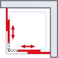 Schulte Eckeinstieg 4-teilig Sunny 80 Cm - 90 Cm X 180 Cm Silber -Duschwelt Verkauf 4060991057809 2053 6