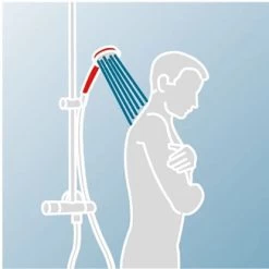 Schulte ExpressPlus Duschsystem Rain Classic Mit Thermostat Black Style Eckig -Duschwelt Verkauf 4060991058806 2053 8