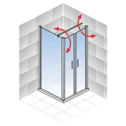 Schulte Sunny Pendeltür Mit Seitenwand 80 X 90 X 180 Cm Weiß -Duschwelt Verkauf 4060991064104 5