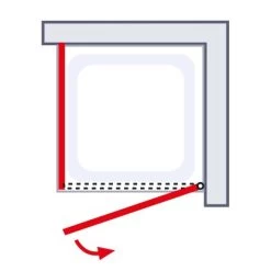 Schulte Sunny Drehtür Mit Verkürzter Seitenwand Echtglas Klar Alpinweiß -Duschwelt Verkauf 4060991064180 5
