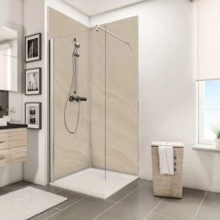 Schulte ExpressPlus DecoDesign Duschrückwand Dekor Sandstein Hell 210x100cm -Duschwelt Verkauf 4060991067891 Bild03