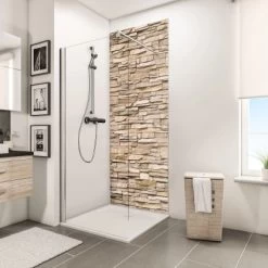 Schulte ExpressPlus Duschrückwand Dekor Stein Verblender- Hell 255 X 150 Cm -Duschwelt Verkauf 4060991068072 Bild02