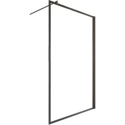 Schulte Walk In Frontteil Alexa Style 2.0 Dekor Frame Mattschwarz 200 X 100 Cm -Duschwelt Verkauf 4060991070891 2053 2