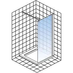 Schulte Walk In Frontteil Alexa Style 2.0 Dekor Frame Mattschwarz 200 X 100 Cm -Duschwelt Verkauf 4060991070891 2053 5