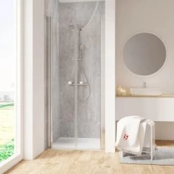 Schulte ExpressPlus Pendeltür In Nische Garant 2.0 Chromoptik 200 Cm X 90 Cm