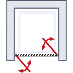 Schulte ExpressPlus Pendeltür In Nische Garant 2.0 Chromoptik 200 Cm X 90 Cm -Duschwelt Verkauf 4060991076343 2053 AI 05