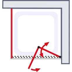 Schulte ExpressPlus Drehfalttür U. Seitenwand Garant 2.0 Mattschwarz 200 X 90 Cm -Duschwelt Verkauf 4060991076473 2053 AI 01