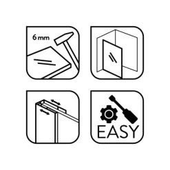 Baliv Duschabtrennung Walk-In DUK-120.81 120 Cm X 195 Cm Schwarz 20 Baliv Duschabtrennung Walk-In DUK-120.81 120 Cm X 195 Cm Schwarz -Duschwelt Verkauf 4250312110997 WEB02 270521