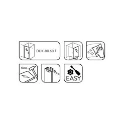 Baliv Seitenwand Für Duschkabine DUK-80.60W 80 Cm X 195 Cm Chrom 22 Baliv Seitenwand Für Duschkabine DUK-80.60W 80 Cm X 195 Cm Chrom -Duschwelt Verkauf 4250312111062 WEB02 270521