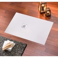 Ottofond Duschwanne Strato 100 Cm X 80 Cm X 2,4 Cm Weiß -Duschwelt Verkauf 440896 3209 3