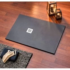 Ottofond Duschwanne Strato 100 Cm X 80 Cm X 2,4 Cm Anthrazit -Duschwelt Verkauf 440898 3209 2