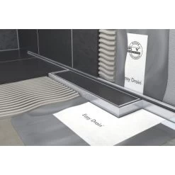 ESS Easy Drain Duschrinne M-Line 80 Cm Komplettset Sperrwasserhöhe 50 Mm -Duschwelt Verkauf 4850111 4850293 4850830 b2